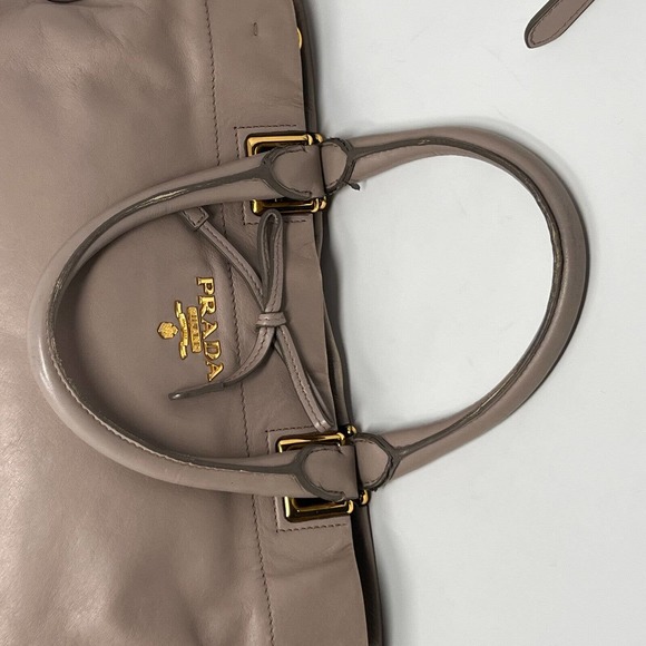 Authentic Prada Hand Bag Satchel Calf Leather 2237218 - Picture 6 of 16